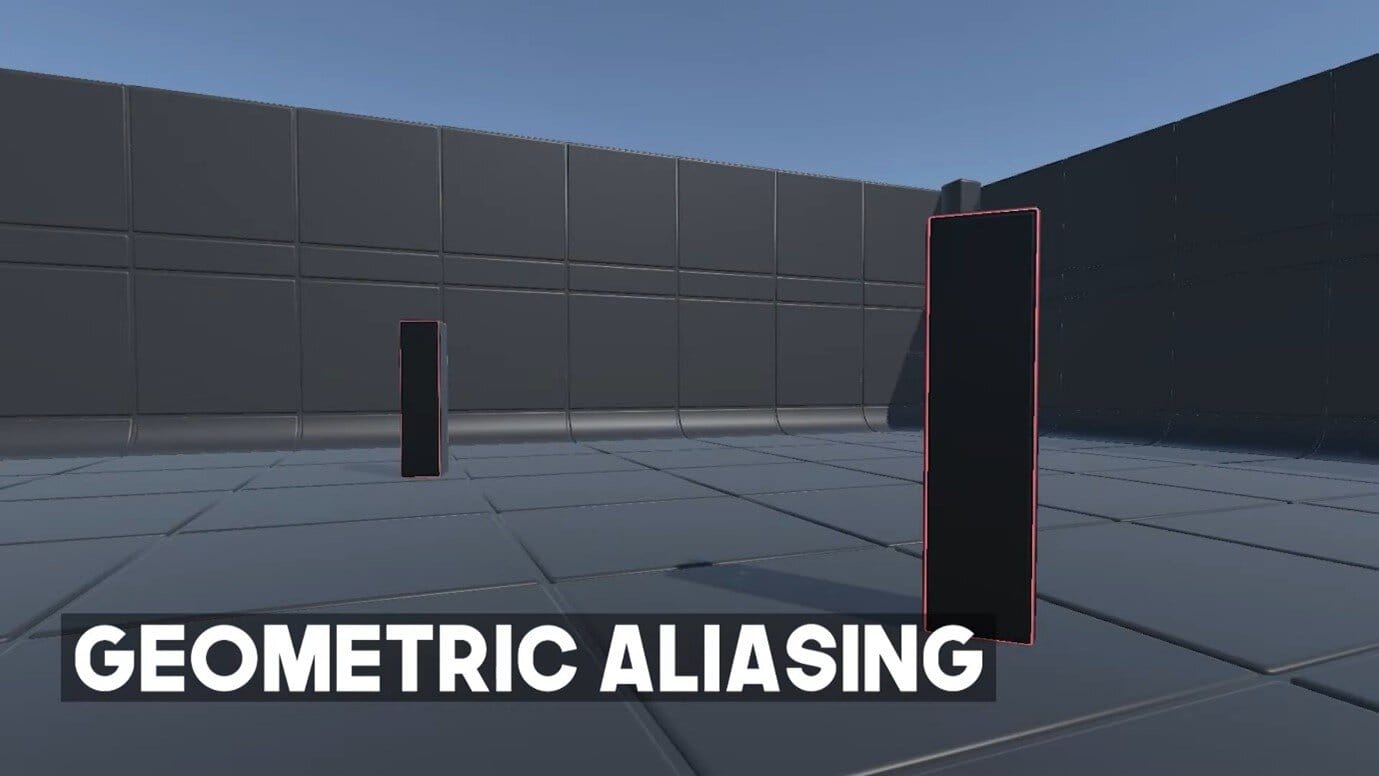Geometric Aliasing: Example by arm